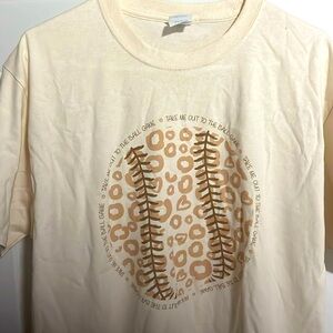 Cream colored tee